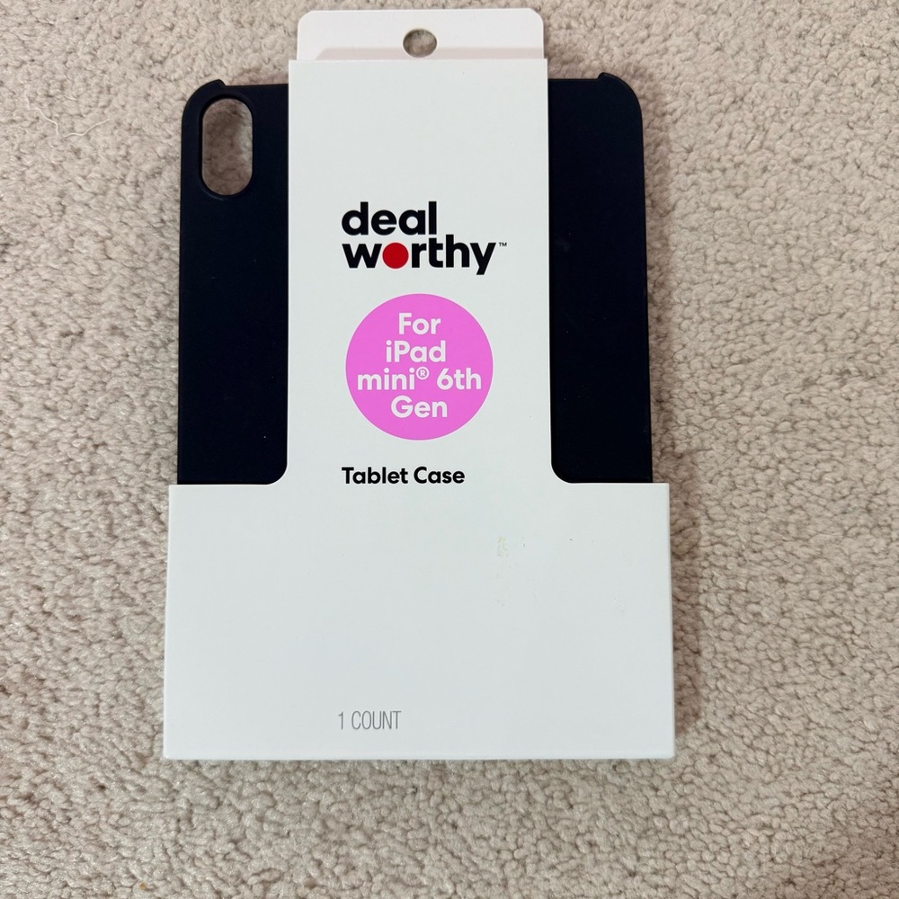 Black Tablet Case for iPad mini 6th Gen – Slim Protective Cover